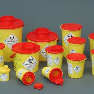 Használt tűgyűjtő tartályok