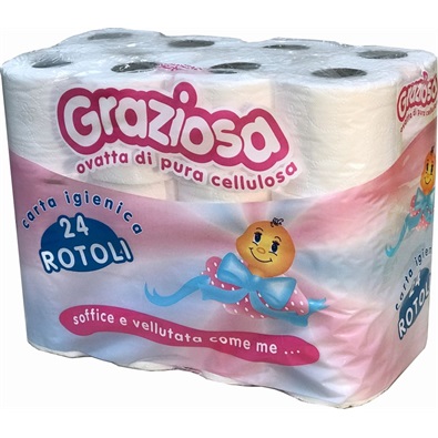 Toalettpapír -GRAZIOSA- 2R/24