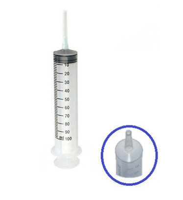 100 ml fecskendő / katéter végű Adapterrel/CHIRANA