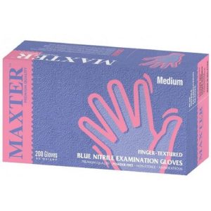 MAXTER Nitril KÉK 200 Púdermentes Vizsgálókesztyű